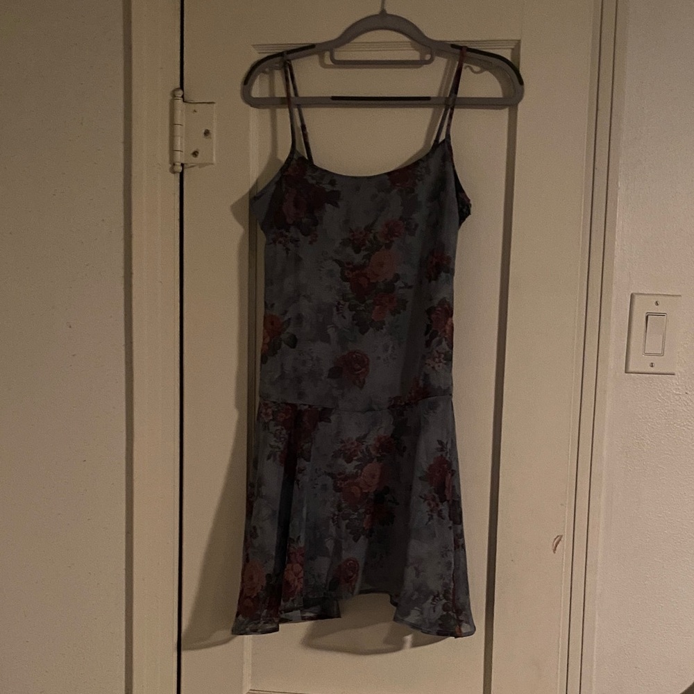 Madden Girl Floral Dress - Blue and Red